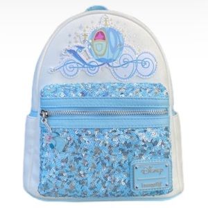 24HR DROP ⬇️ Loungefly Exclusive Cinderella Carriage Sequin backpack